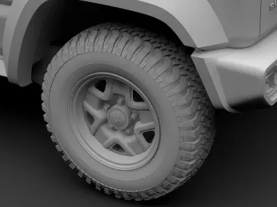 Suzuki Jimny Sierra JL 2019 wheel 3D model