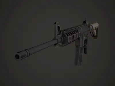 M4A1 Low Poly ar - rifle Low-poly 3D model