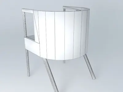 Pan Am airship promenade chair Free 3D model
