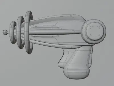 Sci-Fi Laser Gun  Low-poly 3D model
