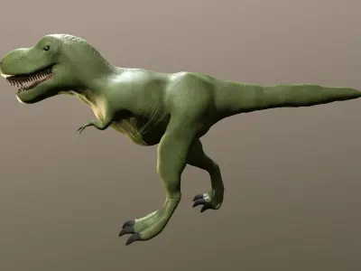 Stylized Dinosaur PBR low-poly Low-poly 3D model