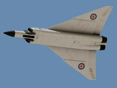 CF-105 Avro Arrow 3D model