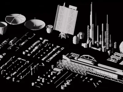 Greeble Pack 3D model