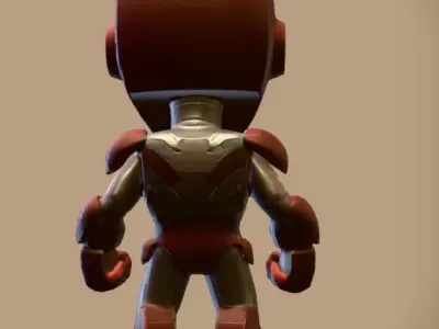Iron Man Baby marvel robot 3D print model
