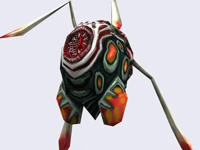 3DRT - Insectoid Monster Spider Low-poly 3D model