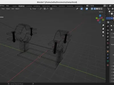 Pipe clamp heavy duty 3D model