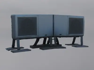 Aircondition Low-poly 3D model