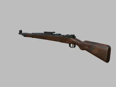 Weapon - Gun - Sniper - Kar98k Low-poly 3D model