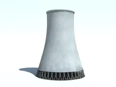 Steam tunnel Low-poly 3D model