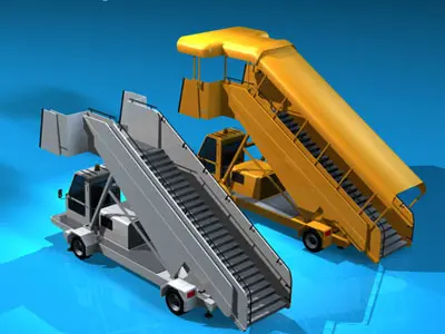 Airport stairs vehicle 3D model