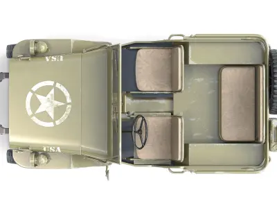 Willys military jeep 3D model