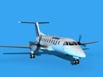 Embraer EMB120 Air France Regional 3D model