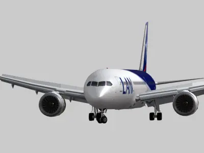 Boeing 787-9 LAN airlines livery Low-poly 3D model
