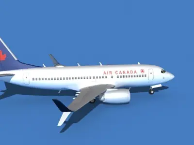 Boeing 737 MAX 7 Air Canada 3D model