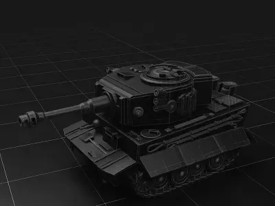 Tiger 1 - German Tank 3D model