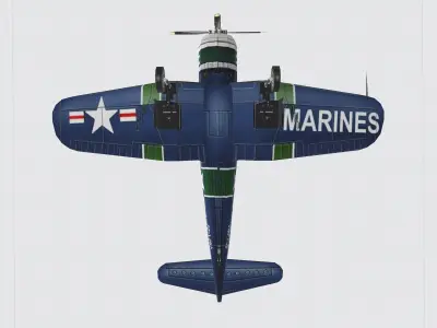 F4u aviation 3D model