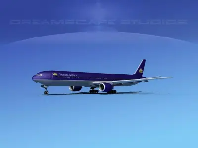 Boeing 777-300 Air Vietnam 3D model