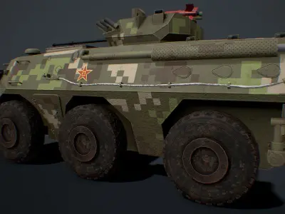 Pack PLA PTL 02 ZSL-92B ZSL-92A Low-poly 3D model