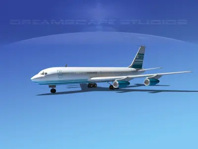 Boeing 707 Corporate 6 3D model