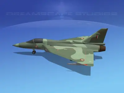 HAL Tejas Fighter V02 Low-poly 3D model