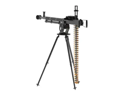DShK Heavy Machine Gun 3D model