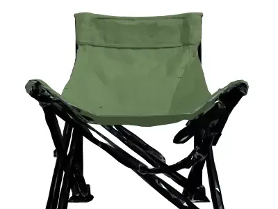 Realistic LowPoly Folding Camping Chair Low-poly 3D model