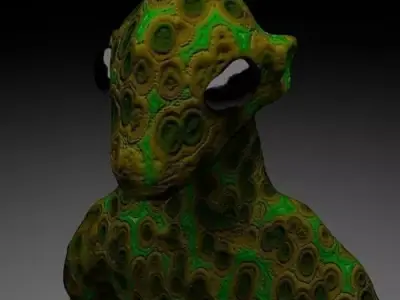 green animal Free 3D model