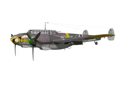 Messerschmitt Bf110 F2 3D model