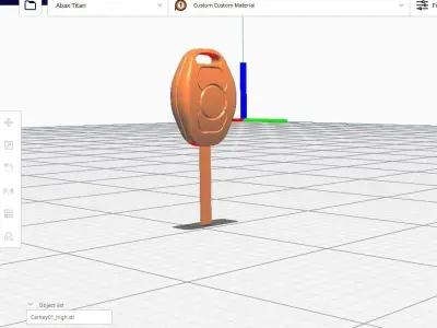 Car Key LP 01 Low-poly 3D model