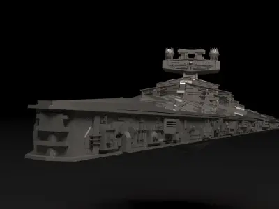 Star Wars Imperial Star Destroyer 3D Print Model Stl  3D print model