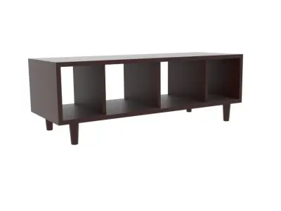 Japanese Hollow Shelf Free  Free low-poly 3D model