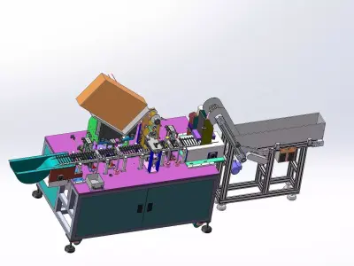 Pen assembly machine 3D model