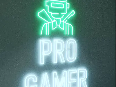 Neon lights Free 3D model