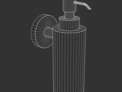  Chrome Wall Mounted Bathroom Soap Dispenser Model 