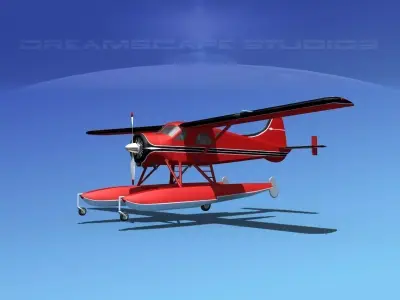 Dehavilland DHC-2 Beaver V02 3D model
