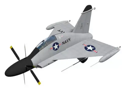 Convair XFY-1 POGO 3D model