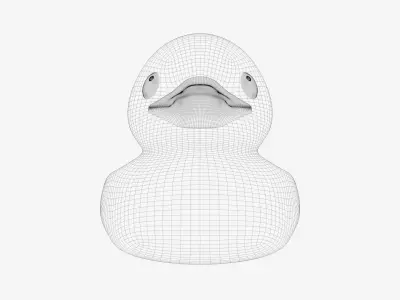 Rubber Duck Low-poly 3D model