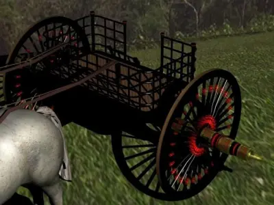 Chinese war chariot 770BC 3D model
