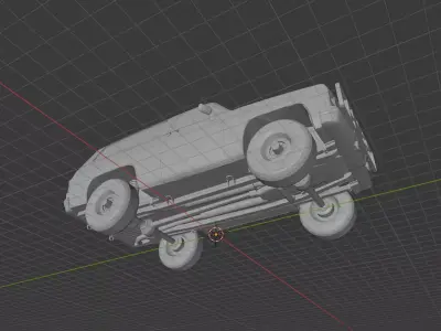 1986 Chevrolet M1009 CUCV - Military Tactical 4x4  3D print model