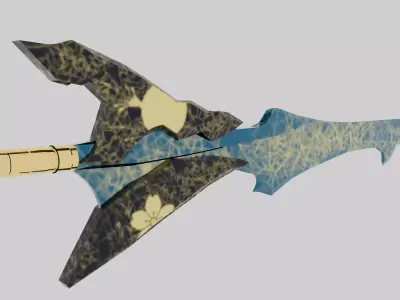 GOLDEN SWORD MODEL Low-poly 3D model