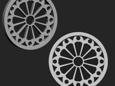 Round Window IMM Brush Pack 10 in One 3D model