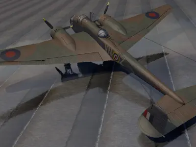 Handley Page Hampden Mk-1 3D model