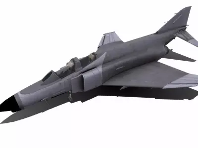 F-4 Phantom Low-poly Low-poly 3D model