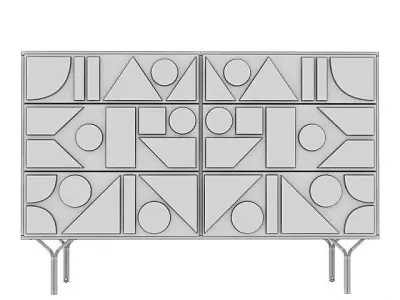 Chest of Drawers Elgos Pictograph Free 3D model