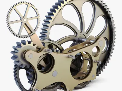 Gear mechanism v 7 3D model