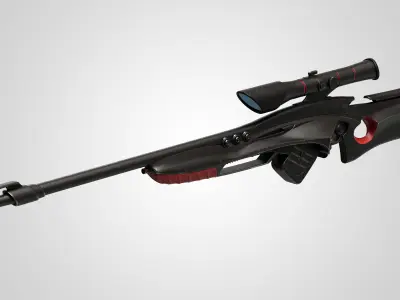 Sci-Fi Sniper Rifle 03 3D model