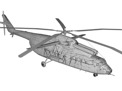 Lowpoly Mi-6 Hook Low-poly 3D model