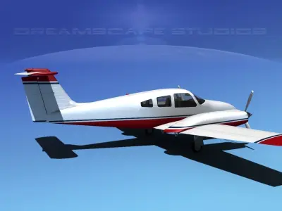 Piper PA-44-180 Seminole V07 3D model