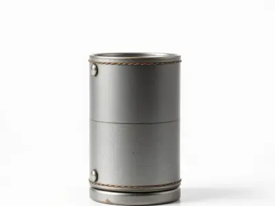 Industrial Cylinder with Rivets model pack Low-poly 3D model