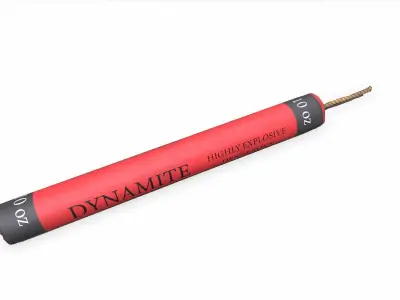 Dynamite Low-poly PBR Free Free low-poly 3D model